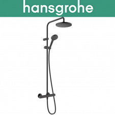 Душевая система c термостатом Hansgrohe (art 26089670) Vernis Blend Showerpipe 200 1jet EcoSmart, чёрный мат(HG)