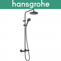 Душевая система c термостатом Hansgrohe (art 26089670) Vernis Blend Showerpipe 200 1jet EcoSmart, чёрный мат(HG) Киев