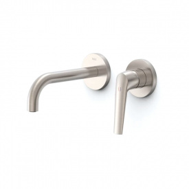 Змішувач для умивальника Tres FUJI вилив 177 мм, сталь (28130001AC)