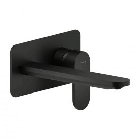 Настінний змішувач для умивальника Nobili YOYO Velvet Black чорний матовий