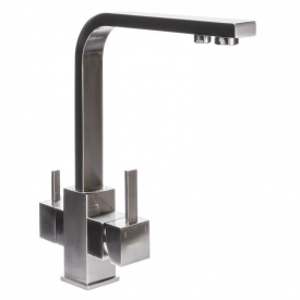 Змішувач для кухні під осмос Globus Lux Lazer GLLR-0111-8-STSTEEL сталь