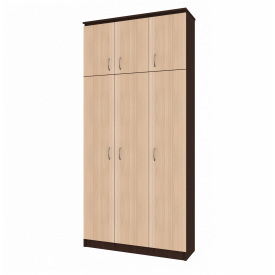 Передпокій Пальміра Шафа 1,1м, 3-х дверна МАКСІ МЕБЛІ Венге магія/Дуб молочний (11159)