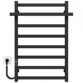 Електрична рушникосушка Deffi Nicolе ЧФ П8 500x800 Е, чорний, ліве