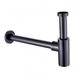 Сифон для умивальника GRB чорний (00030012)