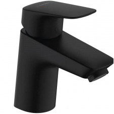 Змішувач для раковини Hansgrohe Logis із зливним набором чорний матовий (71070670)
