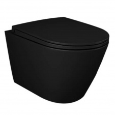 Унітаз підвісний RAK Ceramics Feeling з кришкою Duroplast чорний матовий
