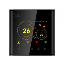 Терморегулятор сенсорний для теплої підлоги 4Heat AE-740 з Wi-Fi керуванням, чорний
