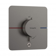 Термостат прихованого монтажу Hansgrohe ShowerSelect Comfort Q HighFlow 1 функція, матовий чорний хром (15589340)