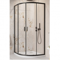 Душова кабіна Radaway Alienta Black A 900х900х1900 прозоре Ромны