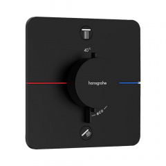 Термостат прихованого монтажу Hansgrohe ShowerSelect Comfort Q 2 функції, чорний матовий (15583670) Боярка