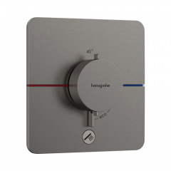 Термостат прихованого монтажу Hansgrohe ShowerSelect Comfort Q HighFlow 1 функція, матовий чорний хром (15589340) Васильков