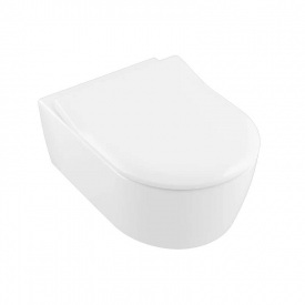 Унітаз підвісний Villeroy&Boch Subway Avento Rimless 53 см + Сидіння (5656RSR1)