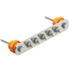 Шина зрівнювання потенціалів OBO Bettermann (5015854) BigBar на 5 підключень з нержавіючої сталі