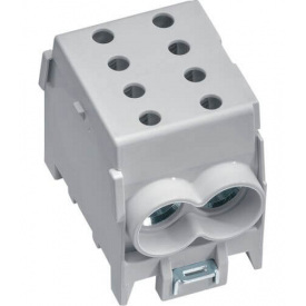 Модульний вступний клемник Hager KH70G 1P 2x70²/2x50² 160А (сіра)