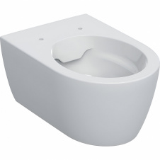 Унитаз подвесной Geberit iCon, воронковидный, закрытая форма, Rimfree, белый