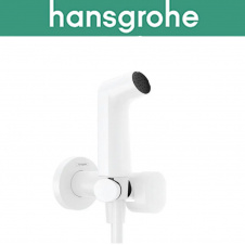 Фото - Гигиенический душ Hansgrohe (art 29232700) с смесителем, шлангом и держателем Bidette 1jet S, матовый белый Гигиенический душ Hansgrohe (art 29232700) с смесителем, шлангом и держателем Bidette 1jet S, матовый белый