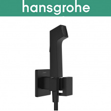 Гигиенический душ Hansgrohe (art 29233670) с смесителем, шлангом и держателем Bidette 1jet S, чёрный мат