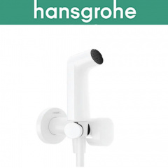Гигиенический душ Hansgrohe (art 29232700) с смесителем, шлангом и держателем Bidette 1jet S, матовый белый Харків