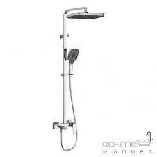 Душевая стойка с смесителем для ванны Qtap Gemini QT51103KNC хром