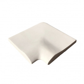 Aquazone Угловой копинговый камень Aquazone 320x400x50-25 мм, белый, уценка