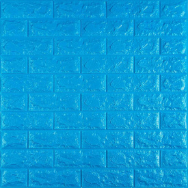 3D панель самоклеюча цегла Синій 700x770x7мм (003-7) Sticker Wall SW-00000060