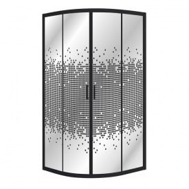 Душова кабіна Eger Tisza BN 900x900x1850 чорний/negy без піддона
