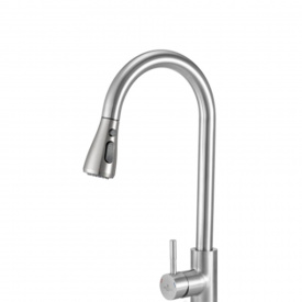 Змішувач для кухні Granado Campo Lux Inox з висувним виливом (gz0507L)