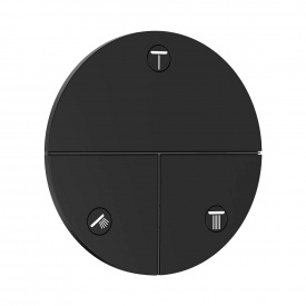 Перемикач потоків для душу Hansgrohe ShowerSelect Comfort S 3 функції, чорний матовий (15558670)