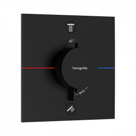 Термостат прихованого монтажу Hansgrohe ShowerSelect Comfort E 2 функції, чорний матовий (15572670)
