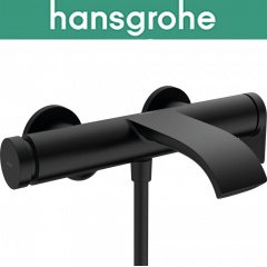 Смеситель Hansgrohe (art 75420670) для ванны однорычажный наружного монтажа Vivenis, чёрный мат Харьков
