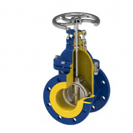 Засувка чавунна клинова Zetkama 110D DN150 PN16