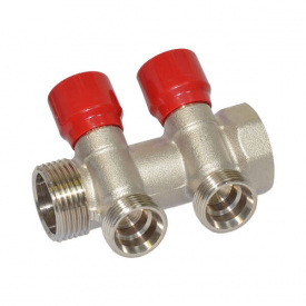 Колектор кутовий Carlo Poletti 1x3/4 EK 2 виходи (C322N12QR)