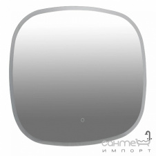 Прямоугольное зеркало с LED-подсветкой и сенсорным выключателем Аква Родос Callisto 800x700