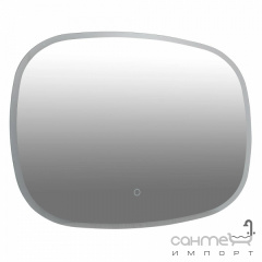 Прямоугольное зеркало с LED-подсветкой и сенсорным выключателем Аква Родос Callisto 900x700 Ізюм