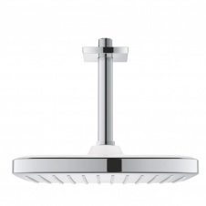 Верхній душ з стельовим душовим кронштейном Grohe Tempesta 250 мм Cube хром (26688000)