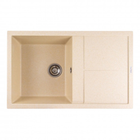 Гранітна мийка для кухні Platinum 7950 Selena, матова, пісок