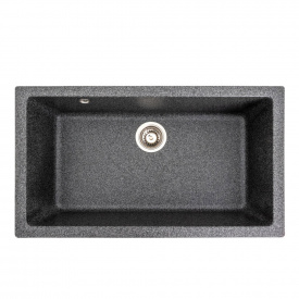 Гранітна мийка для кухні Platinum 7945 Paruana, матова, графіт