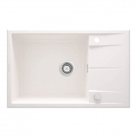 Мийка кухонна Deante Eridan, граніт, з крилом, алебастр (ZQE_A11B)
