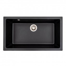 Гранітна мийка для кухні Platinum 7945 Paruana, матова чорна