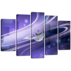 Настінний годинник-картина на полотні Декор Карпати 80x120 см (chf6) Черновцы