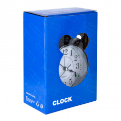 Годинник настільний Clock з будильником Моен Класік Тихий хід 16х11,5х5,5 см Сталевий (16284) Суми