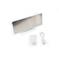 Годинник настільний електронний з проекцією та будильником Gaosuo DS-3618LP LED White Жмеринка