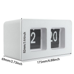 Перекидний годинник Flip Clock настільний Білий (FC-7w) Київ