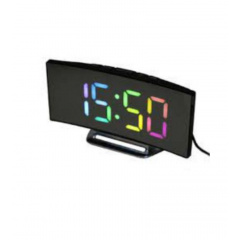 Настільний електронний дзеркальний LED годинник Космос DS-6507rgb Київ