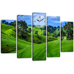 Настінний годинник-картина на полотні Декор Карпати 80x120 см (chf47) Київ