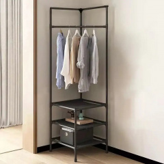 Кутова вішалка для одягу RIAS Corner Coat Rack 180х45х45см Black (3_04420) Оріхів