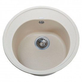 Гранітна мийка Globus Lux MARTIN 510 мм, слонова кiстка