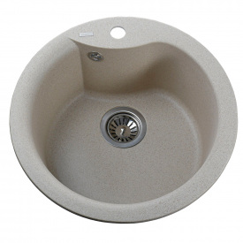 Гранітна мийка Globus Lux ORTA 485 мм-А0004, пісочний