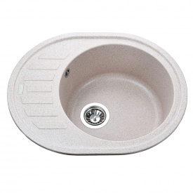 Гранітна мийка Globus Lux ARNO 620х500-А0008, мигдаль