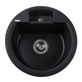 Гранітна мийка Globus Lux GURON 480 мм-А0001, графіт